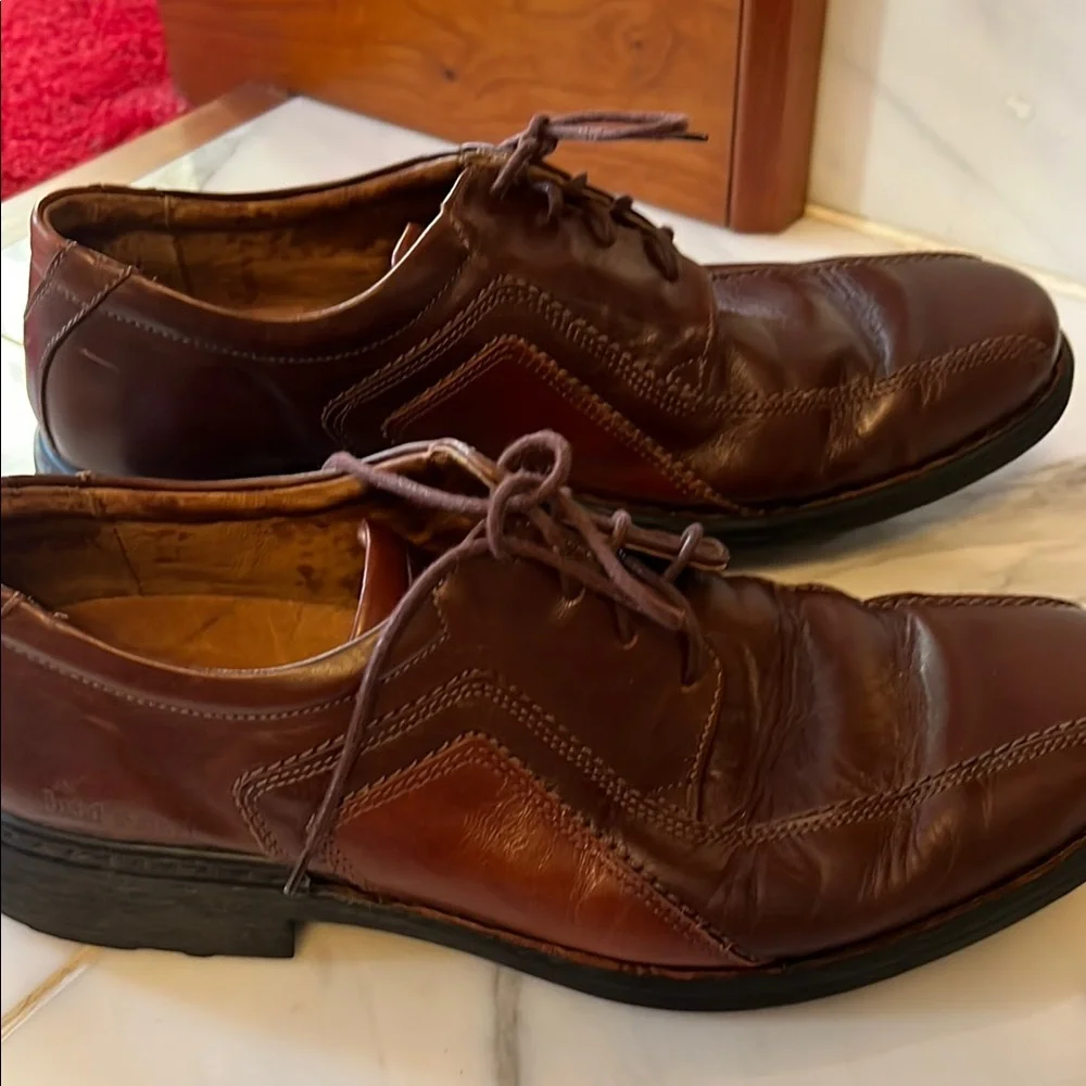 Josef Seibel Men's 43 Sander Oxford Leather Lace Up Dress Shoes